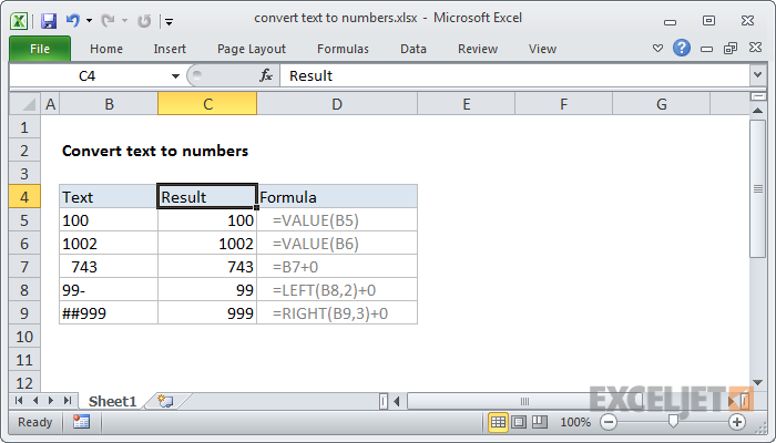Convert table to text in word